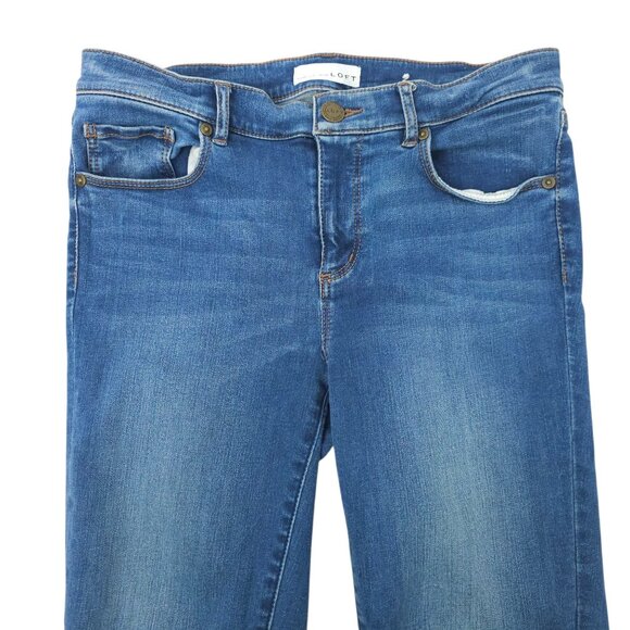 Loft Legging Jean Mid Rise Womens Size 28/6 Stretch Medium Wash Denim - Picture 8 of 14